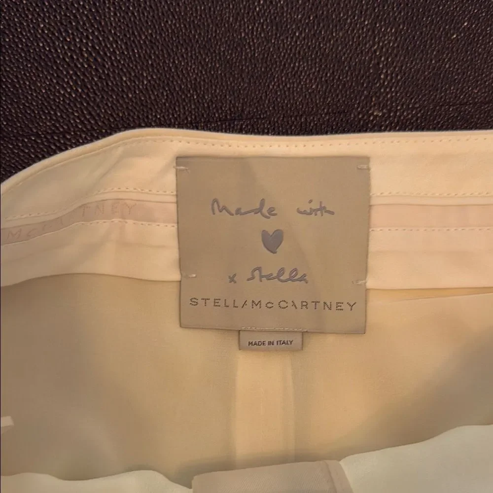 Stella McCartney Ivory Striped Wool-twill Slim Cuffed Pants size 40 - Picture 2 of 13